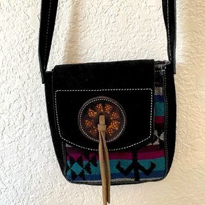 Western Leather cross body purse